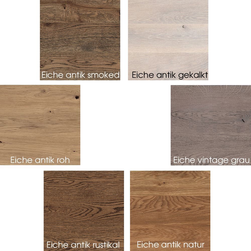 Articoli in legno: Tisch XX Eiche natürliche Baumkante 220 – Nuovo e nell'imballaggio originale da Kölliken venduto da Peter-Moebel 1