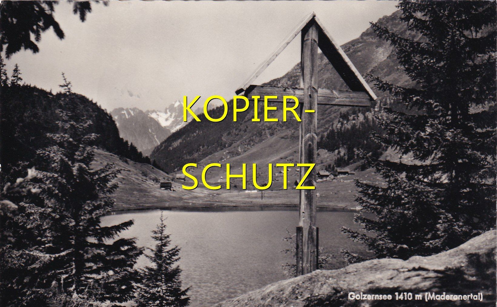 Ansichtskarten: Golzernsee (Maderanertal) /bc – Gebraucht aus Hombrechtikon von Rudolf07