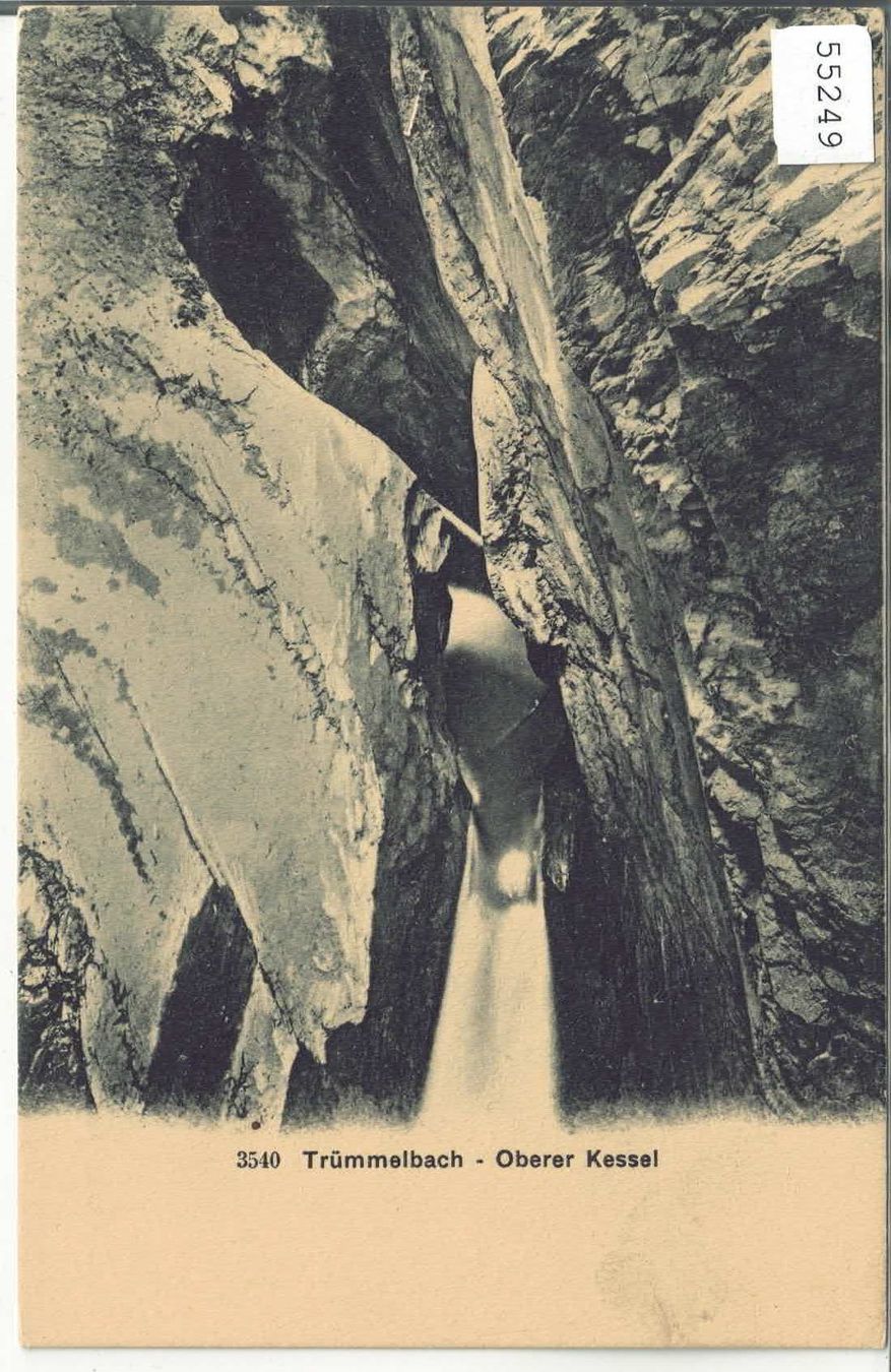 Cartoline postali: Trümmelbach - Oberer Kessel – Usato da Ettingen venduto da Kartenplanet