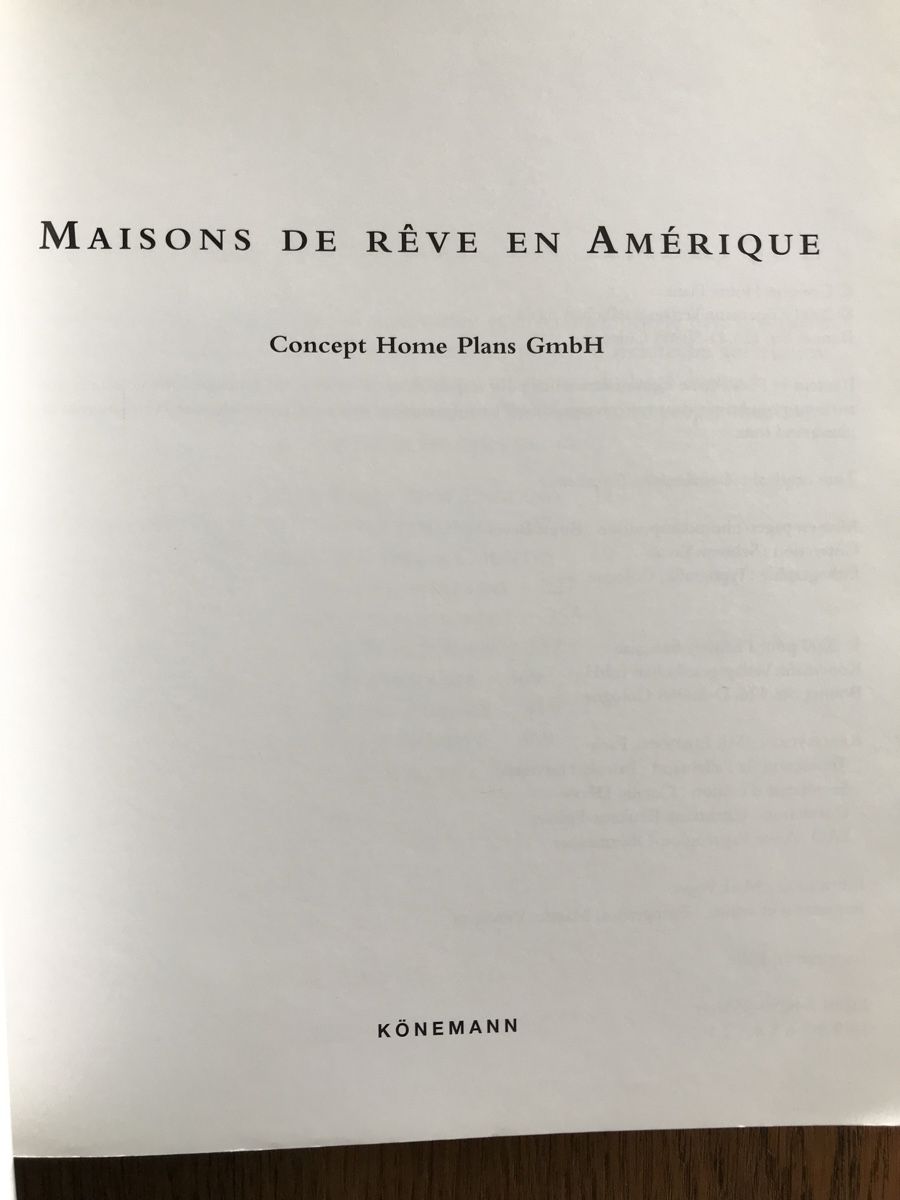 Libri: Maisons de Rêve en Amérique – Usato da Villeneuve VD venduto da sim_q5hp 1