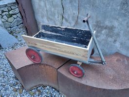 origineller, antiker Kinder-Handwagen, Vintage für Sammler