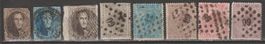 Lot de 7 timbres postes divers anciens belgique