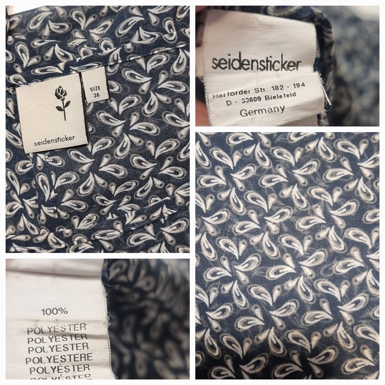 Blusen: S 36 SEIDENSTICKER leichte Bluse langarm Chiffon semitransp. – Neu (gemäss Beschreibung) aus Dürnten von Bachtelsurfer 9