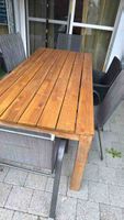 Gartentisch aus Holz rechteckig akzeptabler Zustand