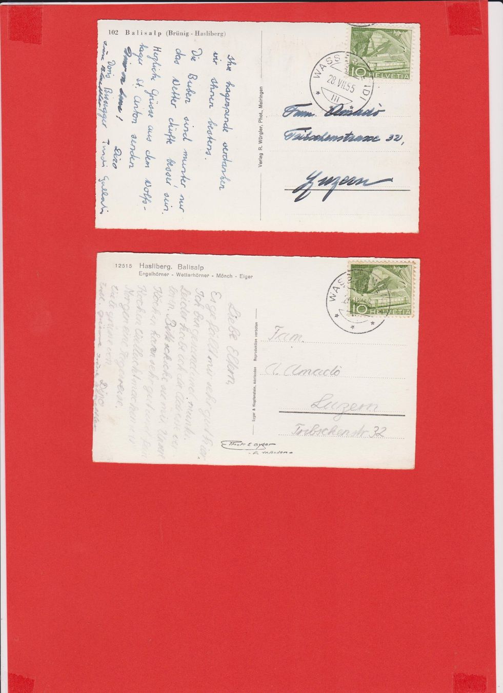 Cartoline postali: Hohfluh Hasliberg   -   5 alte Ansichtkarten – Usato da Vitznau venduto da Ropaku 3