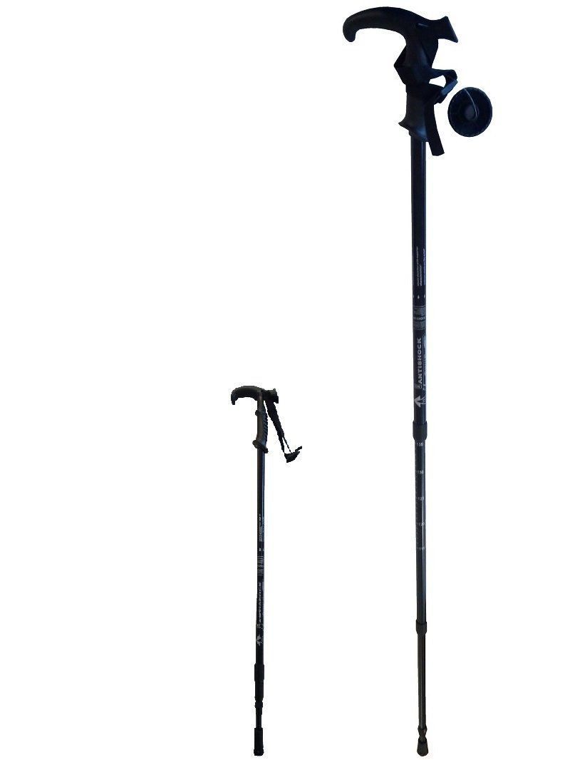 Bastoncini da trekking: 2er Set Wanderstöcke bis 130 cm - Schwarz – Nuovo e nell'imballaggio originale da Werdenberg venduto da EXA-Outdoor 2