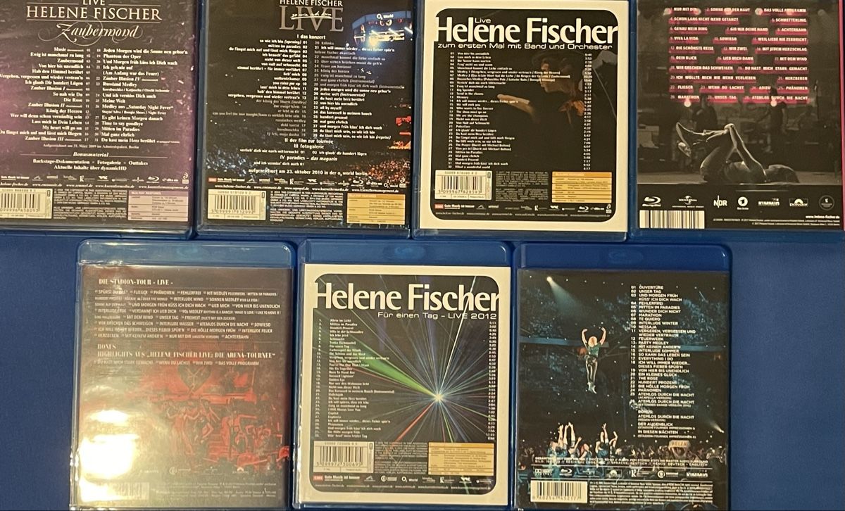 Tutti i DVDs: Helene Fischer - 7 Blu Rays – Usato da Waldenburg venduto da Gonzo8 1