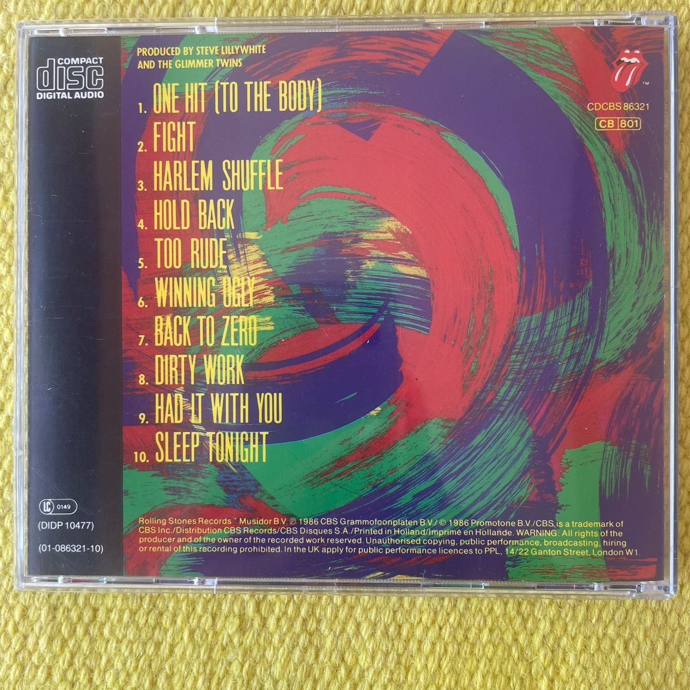 CD: ROLLING STONES-DIRTY WORK – Usato da Rorschacherberg venduto da CD-Roli 1