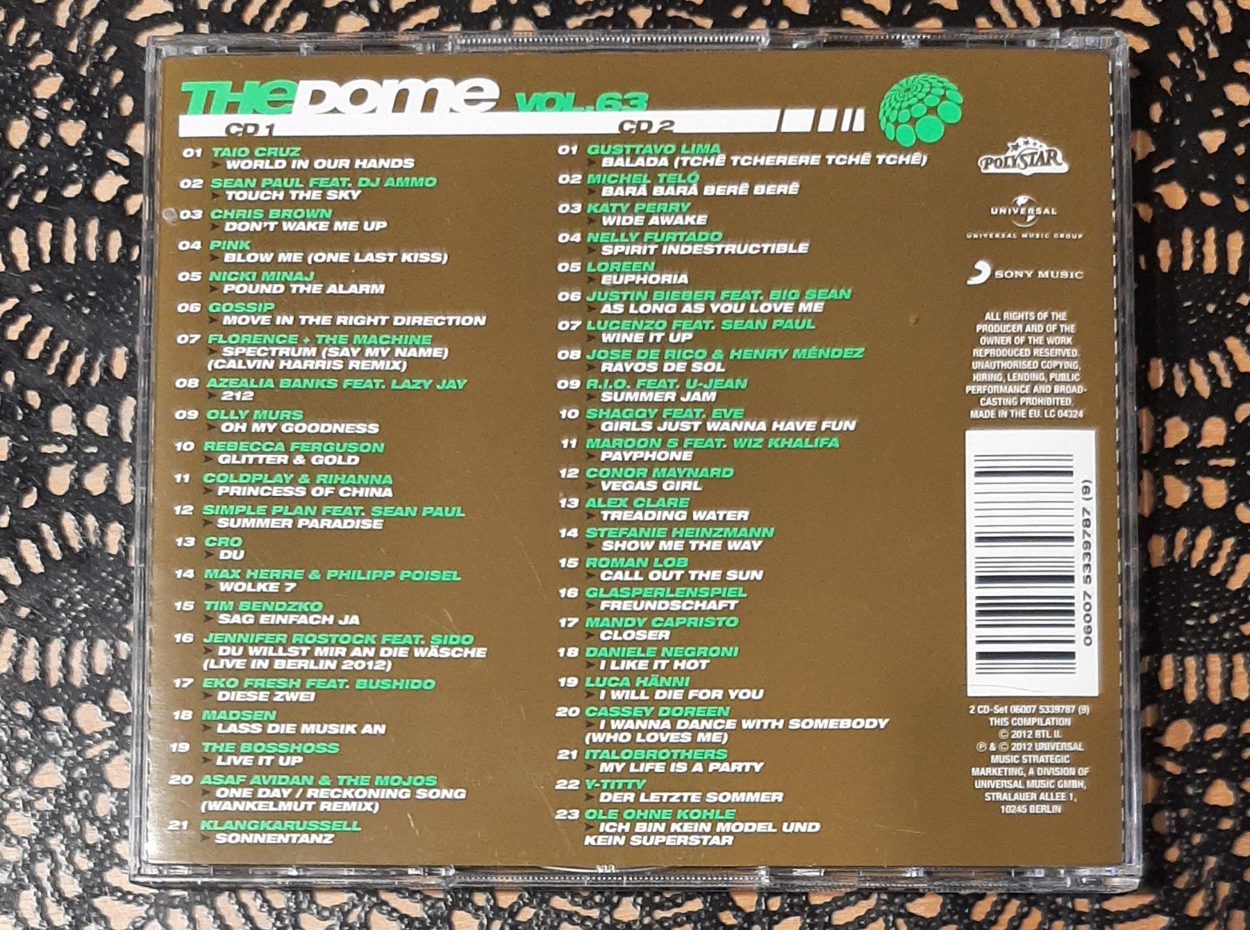 CD: The Dome Vol. 63, Doppel-CD 2012, Hit Compilation, Sampler – Usato da Amriswil venduto da Celini3 1