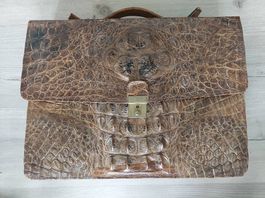 Krokodilleder-Tasche Aktenmappe Top Zustand