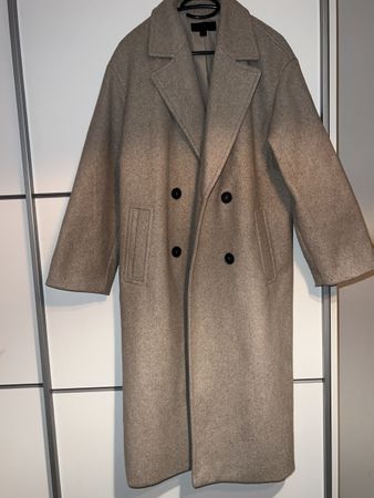 Zara Wollmantel Gr. M Beige