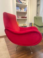 Vintage Lady Armchair / Velours Sessel Rot – Designer Look