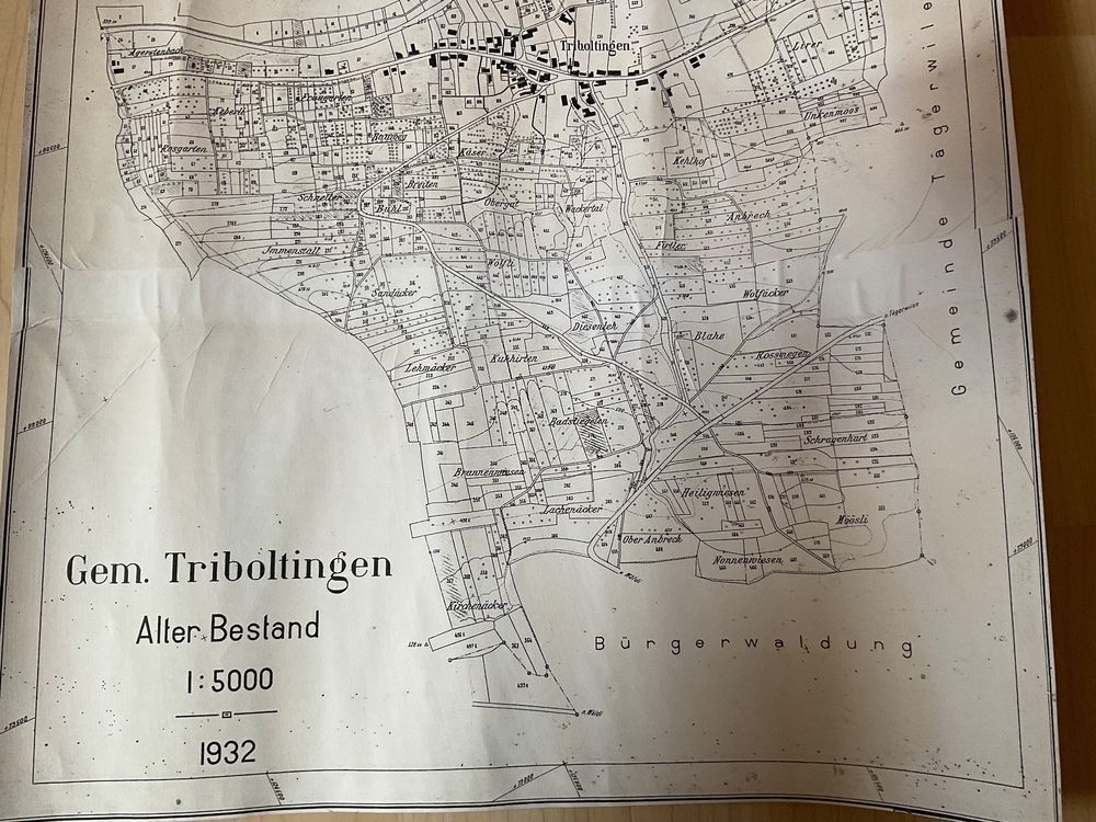 Documenti: Zonenplan Triboltingen (TG) 1932 – Usato da Bottighofen venduto da onyx42 1