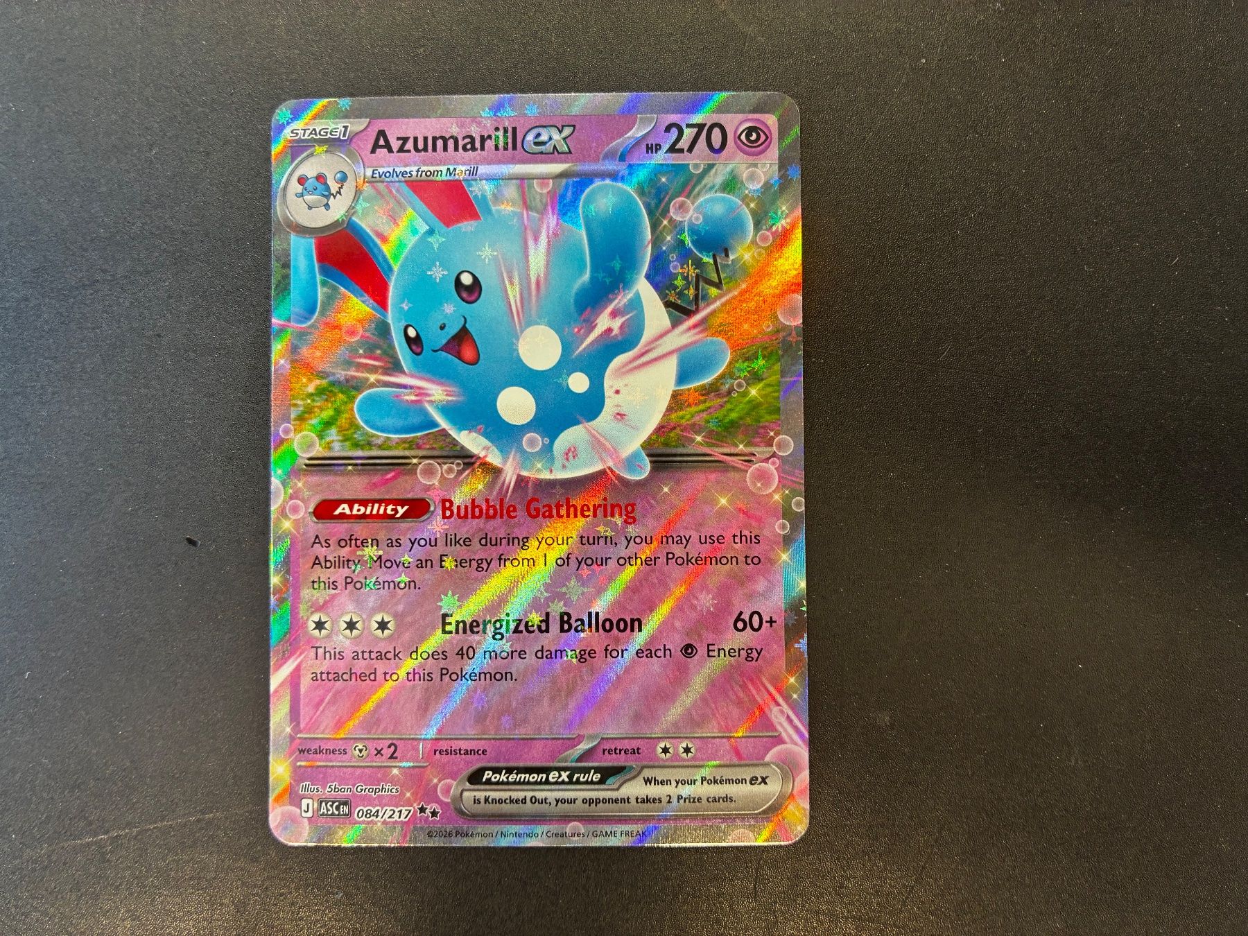 Pokémon Sammelbilder & Trading cards: Azumarill EX 084/217 - Ascenden Hereos - en – Neu (gemäss Beschreibung) aus Hütten von yve_tf69