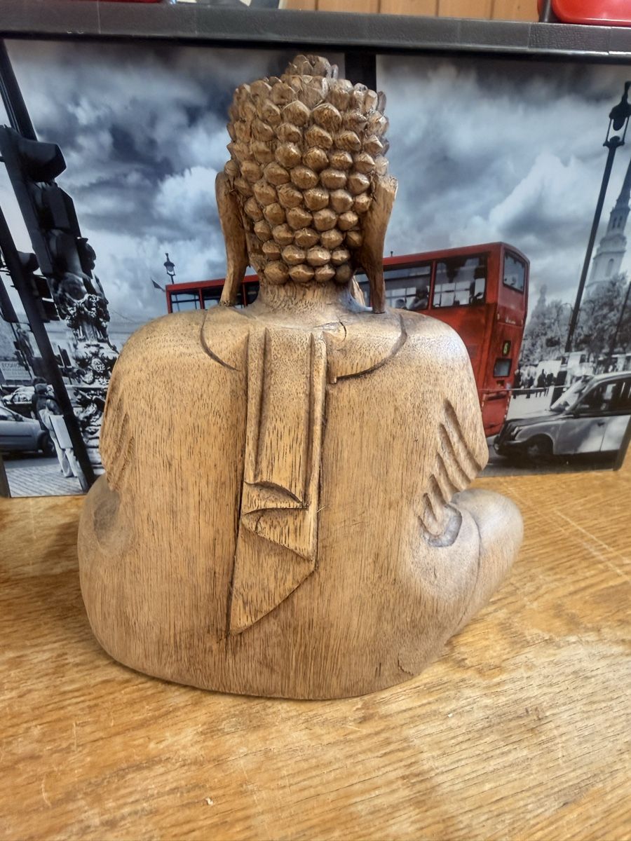 Statuette: Holz Buddha Statue, Deko, Glücksbringer! – Usato da Klingnau venduto da Nirvana 3