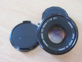 Objektiv CANON FD 50 / 1:1.8 S.C.
