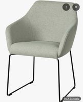 4 IKEA TOSSBERG Stühle – Gunnared hellgrün / Metall schwarz