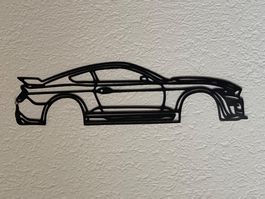 Auto Silhouette Metall Ford Mustang