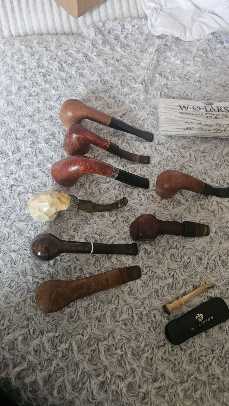 Stanwell Pipe & Accessori: 8 pipes différente marque + support + WO Larsen – Usato da Etoy venduto da angi020 1