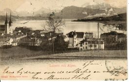 Luzern - Stempel Schweizerhof Luzern 1899