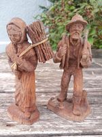 Holzfiguren Bauer & Bäuerin, Handarbeit Vintage Brienzer???