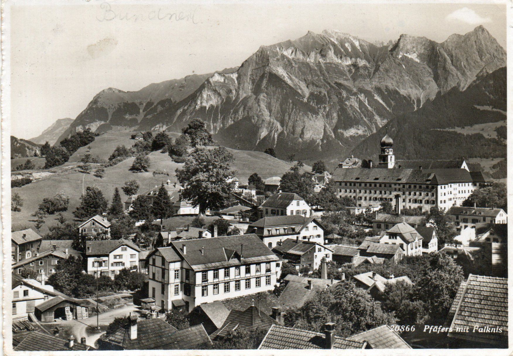 Cartoline postali: Pfäfers mit Falknis – Usato da Melano venduto da pisonsdro