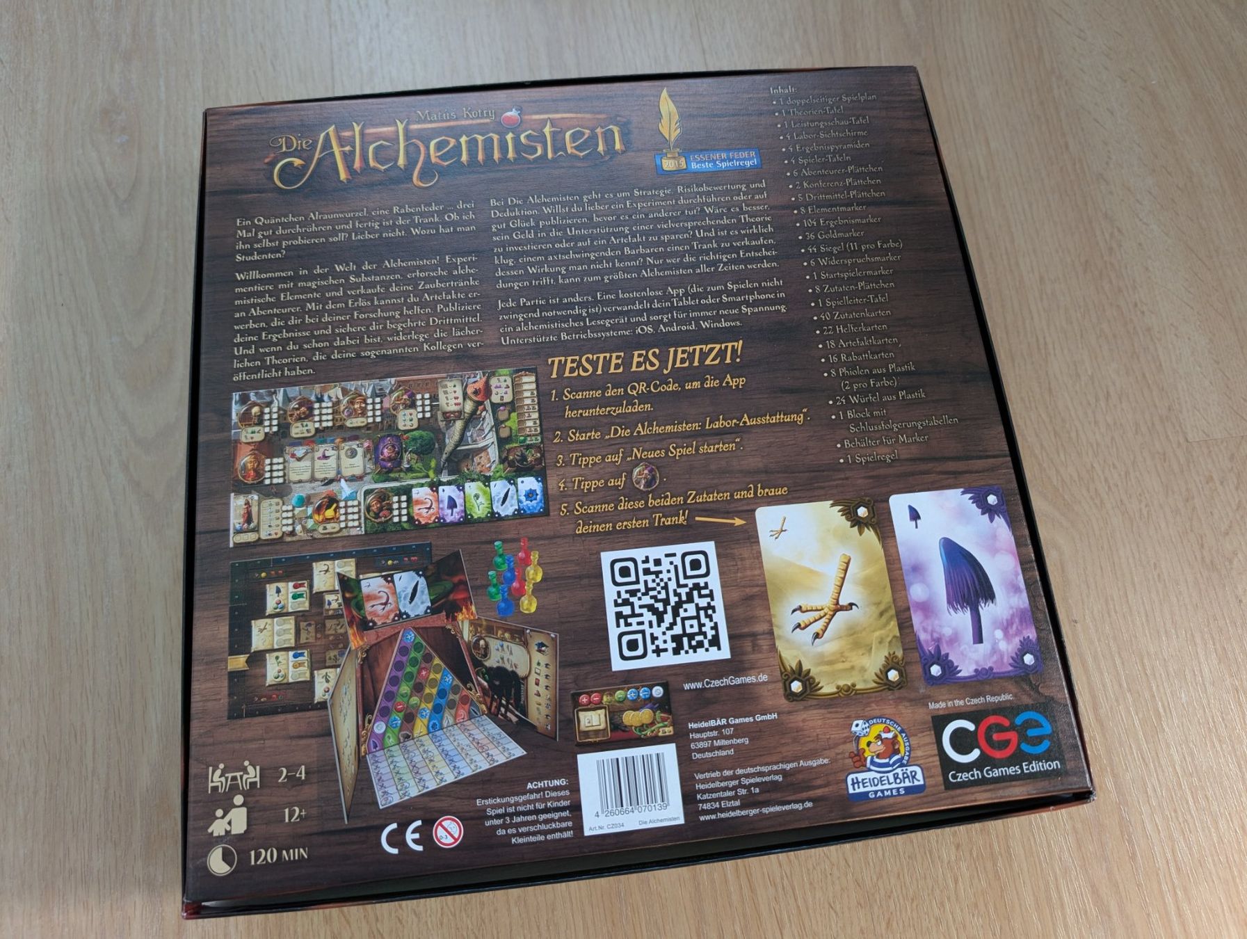 Giochi: Brettspiel Die Alchemisten - Deutsch - sehr guter Zustand – Usato da Felben-Wellhausen venduto da Phattpat 1