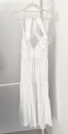 Calzedonia Boho Kleid weisses Sommerkleid