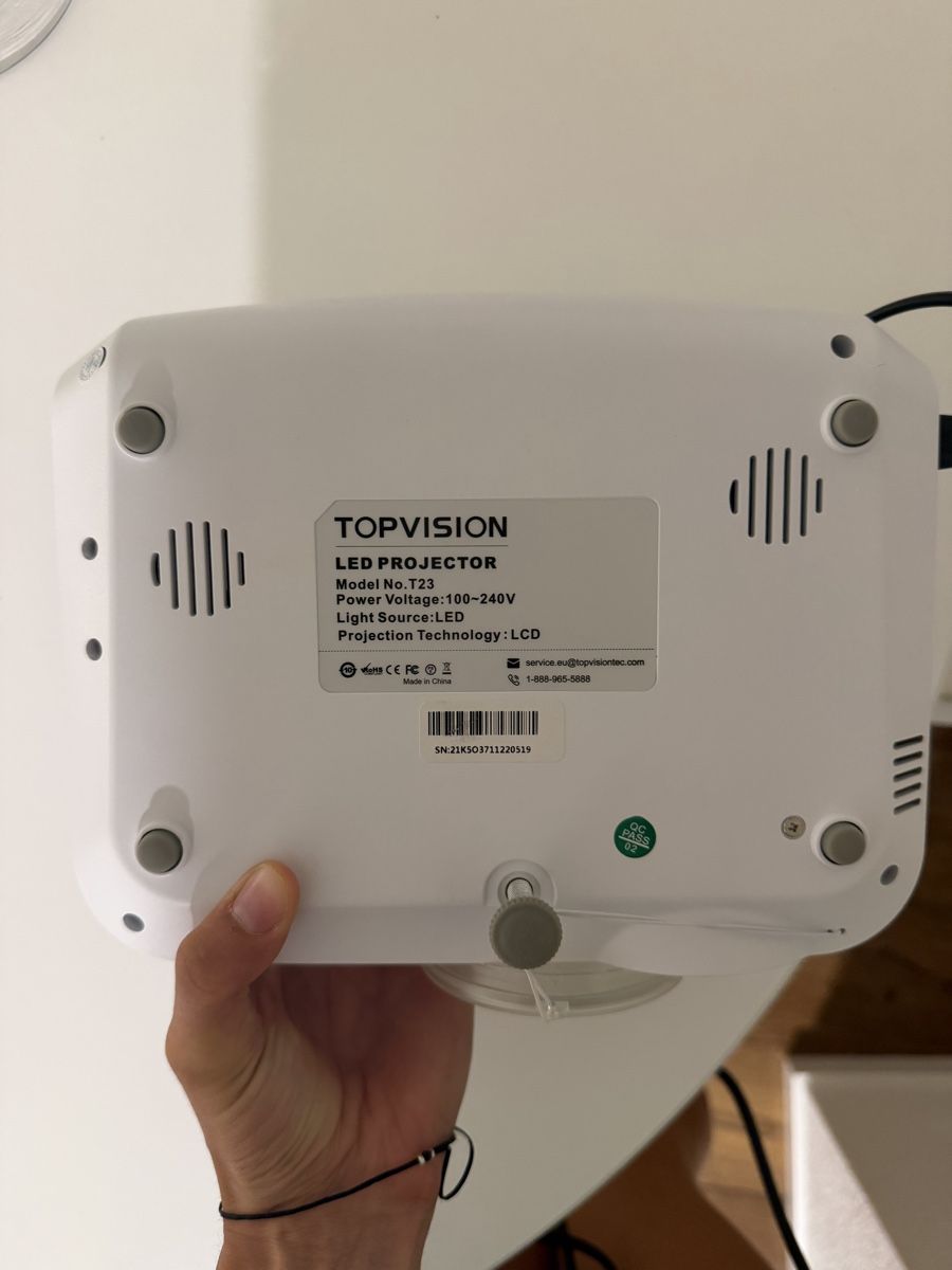 Vidéoprojecteurs: TOPVISION T23 LED LCD-projector – Neuf (Voir description) à Zürich par jil_t8sp 2