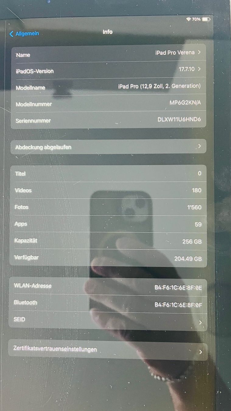 Apple Tablet PC: Apple Ipad Pro 12.9" 256Gb A1670 – Gebraucht aus Losone von Pmpm 7