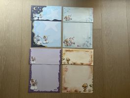 8x Briefpapier A4 von Diddl 🐭💕sehr rar! 💌 