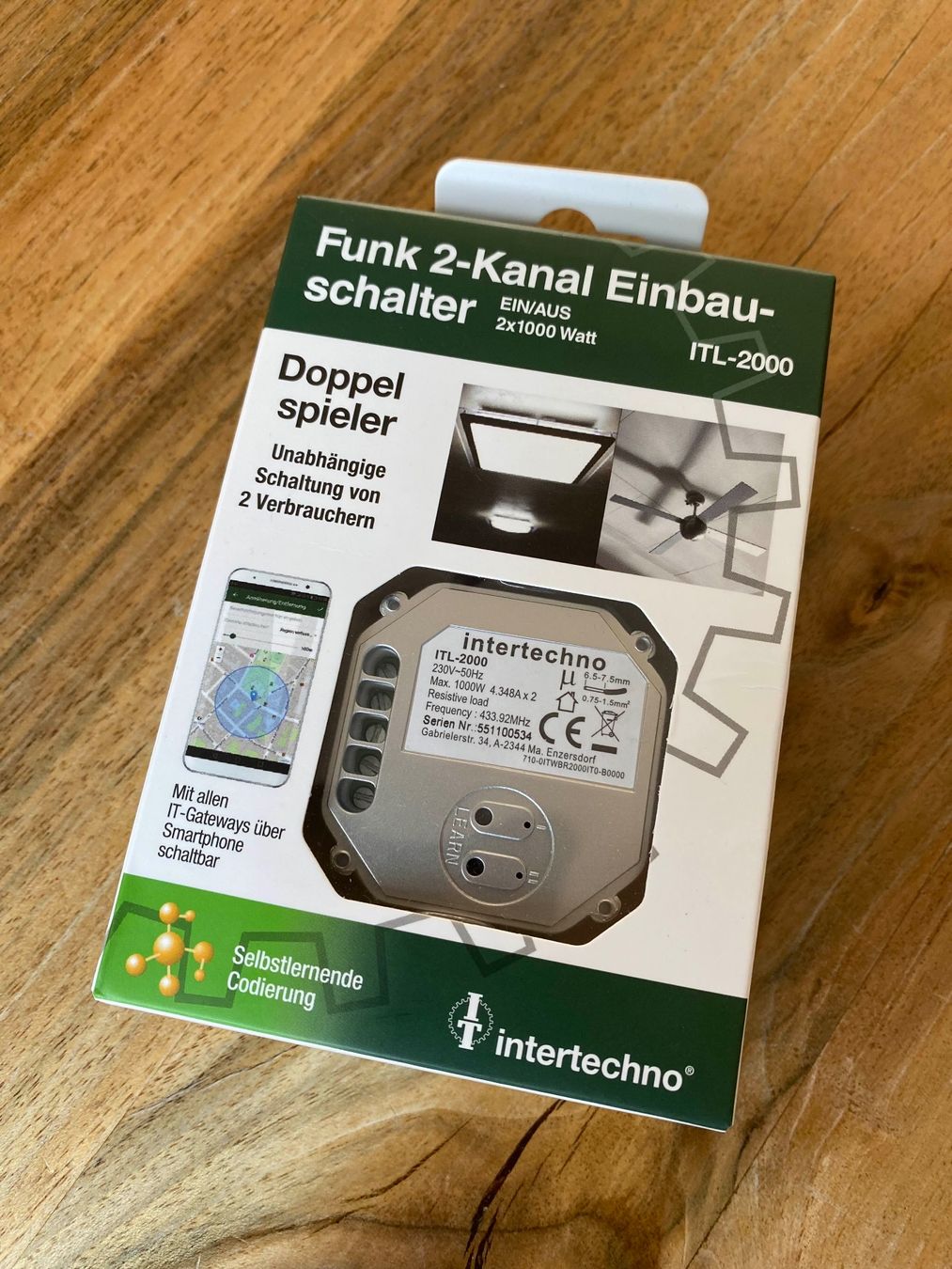 Interruttori: Funk-Schalter Intertechno ITL-2000 – Nuovo e nell'imballaggio originale da Neuenkirch venduto da Magmatom
