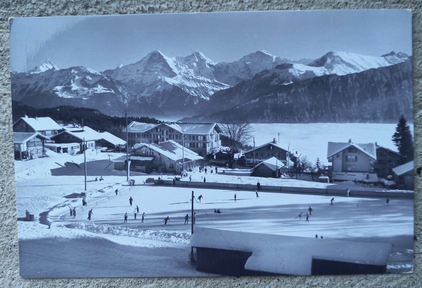 Ansichtskarten: AK Eisbahn Beatenberg 1968 – Gebraucht aus Burgdorf von glasrabe01