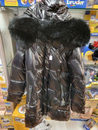 Winterjacke Mädchen Gr. 140 schwarz Pink Baby R