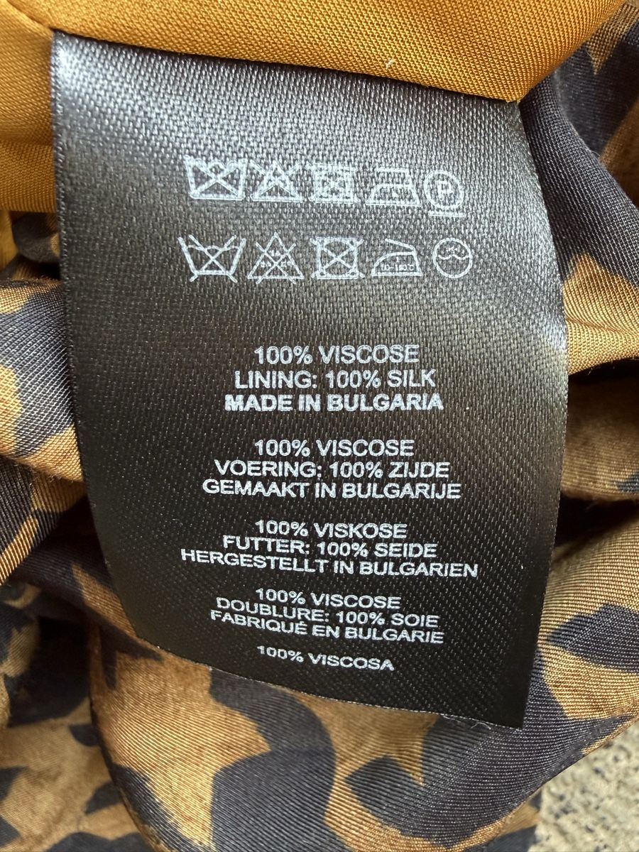 Camicette: DRIES VAN NOTEN Bluse Viskose / Seide mit Hahnentrittmuster – Usato da Konolfingen venduto da petzipetz 4
