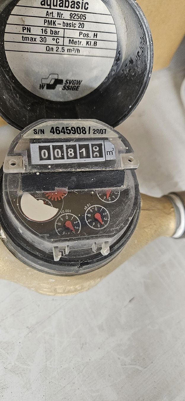 Siemens Misurare: Aquabasic Wasserzähler – Usato da Baar venduto da Vel...Baar45 2
