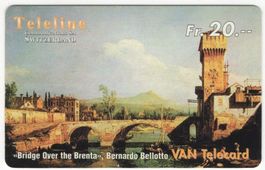 seltene TELELINE Prepaid Telefonkarte - Bernardo Bellotto