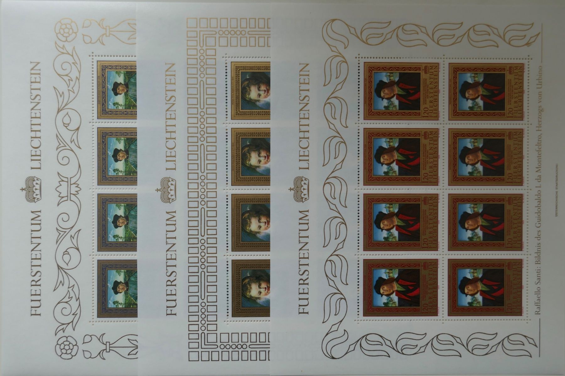 Tous les timbres: Fl Kleinbogen Satz 1985 Gemälde postfrisch** – Neuf (Voir description) à Möhlin par PHILABARTIS
