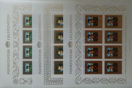 Fl Kleinbogen Satz 1985 Gemälde postfrisch**