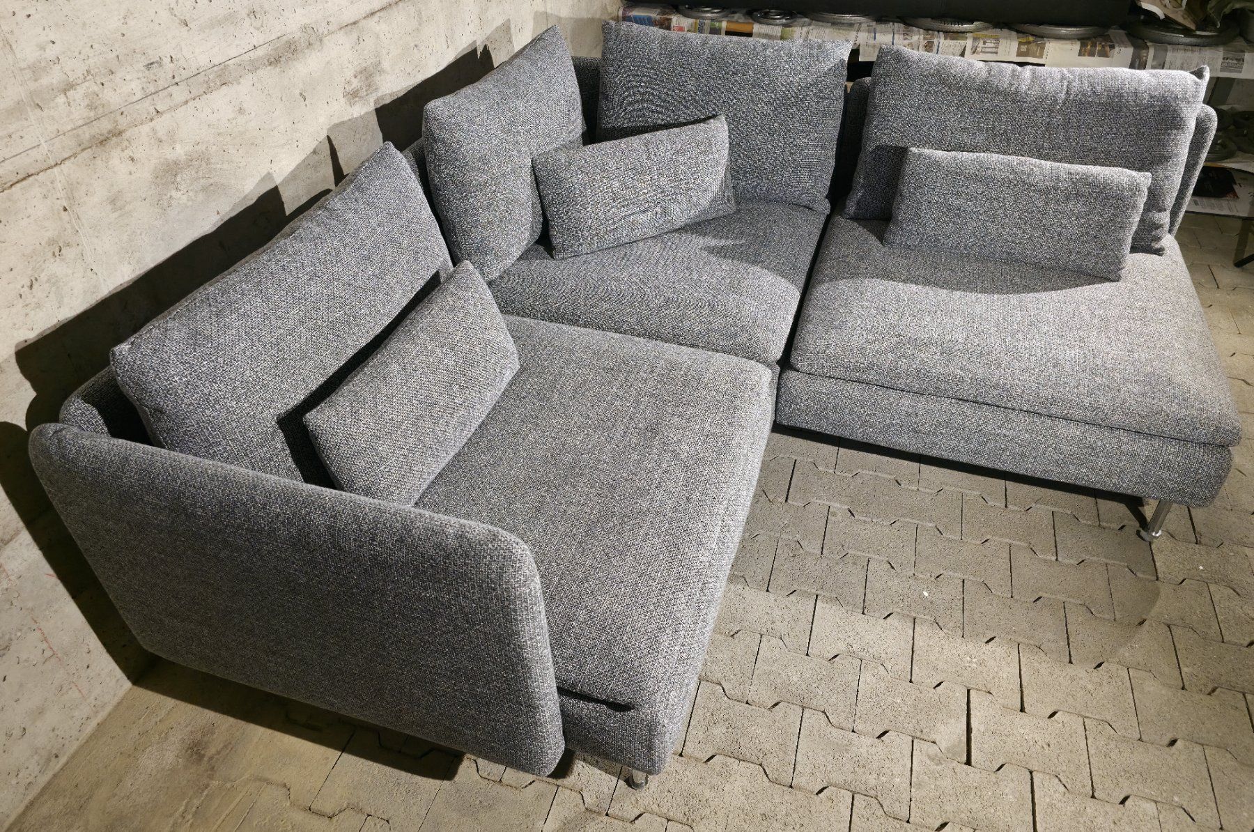 Divani: IKEA SÖDERHAMN modulares Sofa Wohnlandschaft in Grau – Usato da Affeltrangen venduto da Szafaoli 1