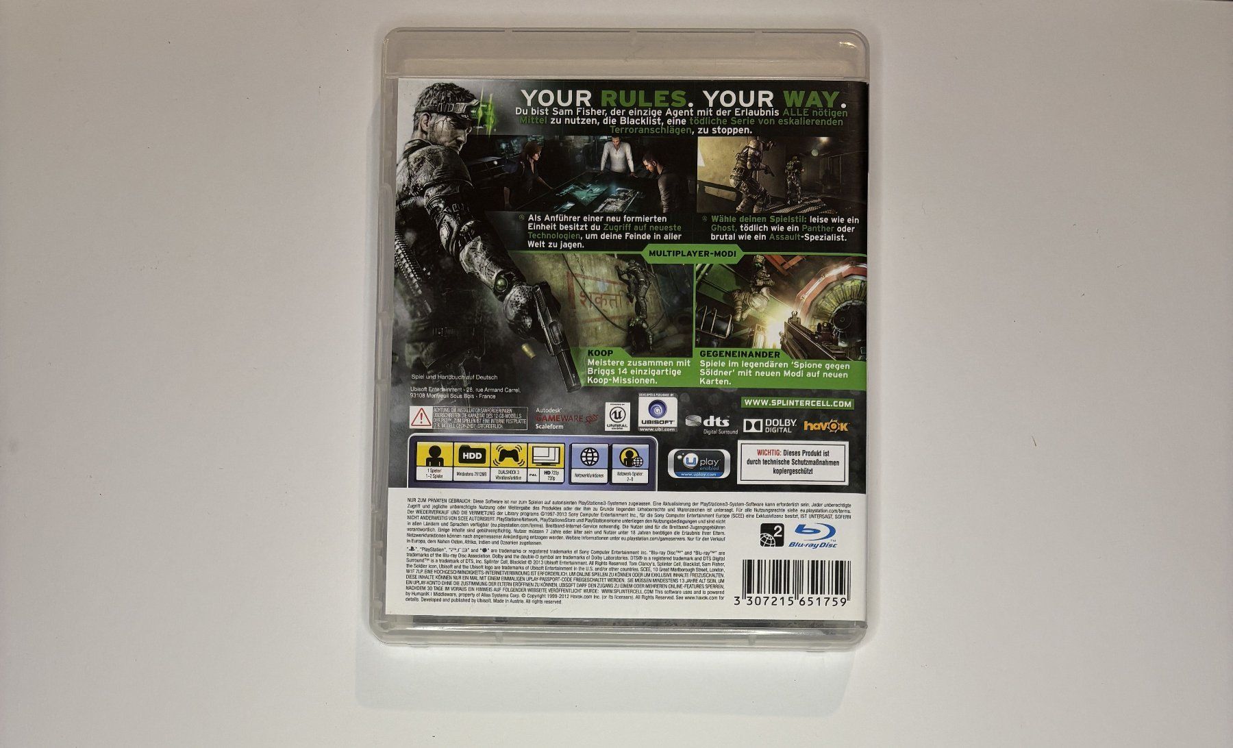 Giochi: PS3 - Tom Clancy's Splinter Cell: Blacklist – Usato da Allschwil venduto da Bullach 2