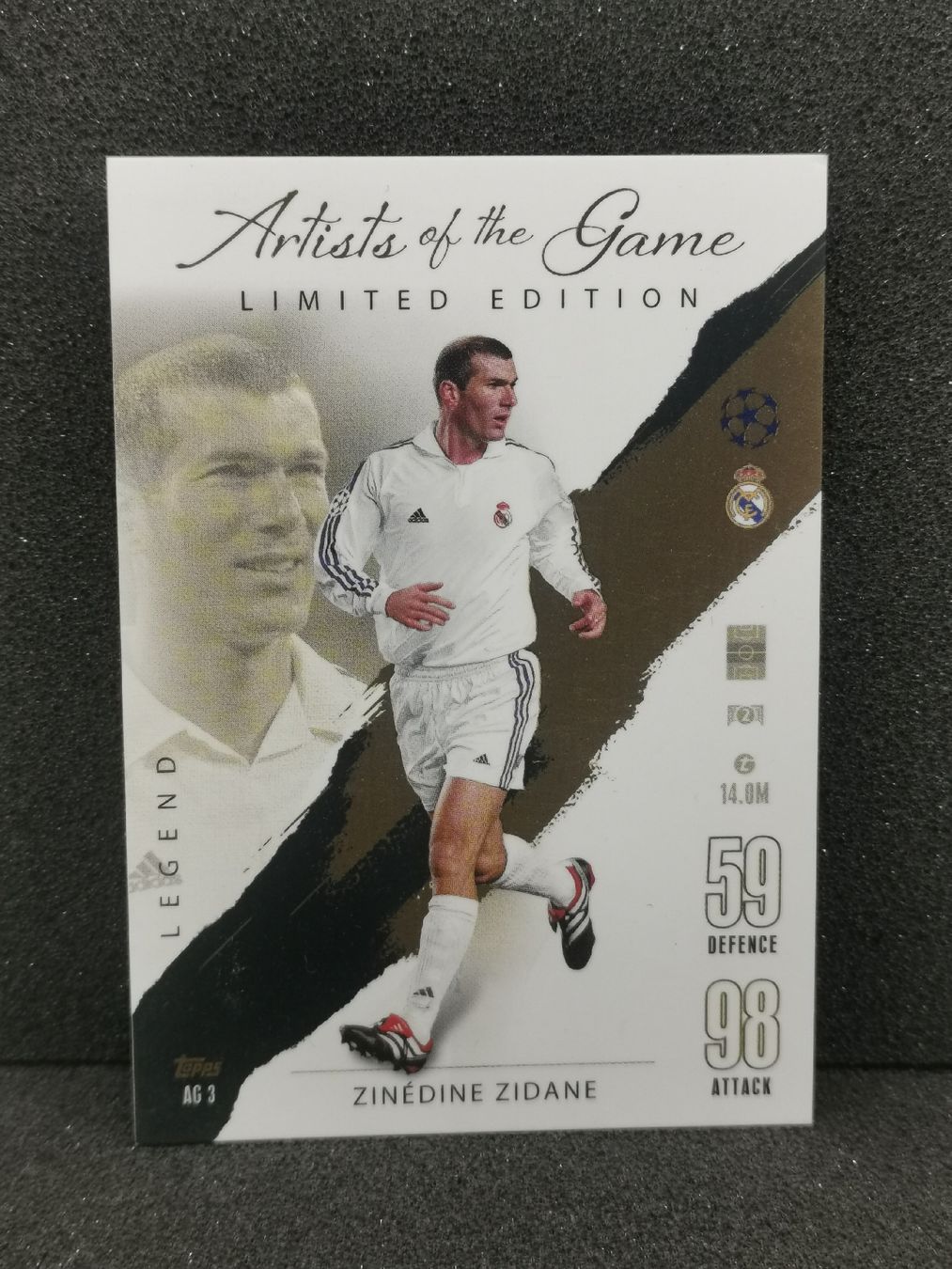 TOPPS UCL DECO Ligue Des Champions 2023/24 Zinedine Zidane Artitry EUR
