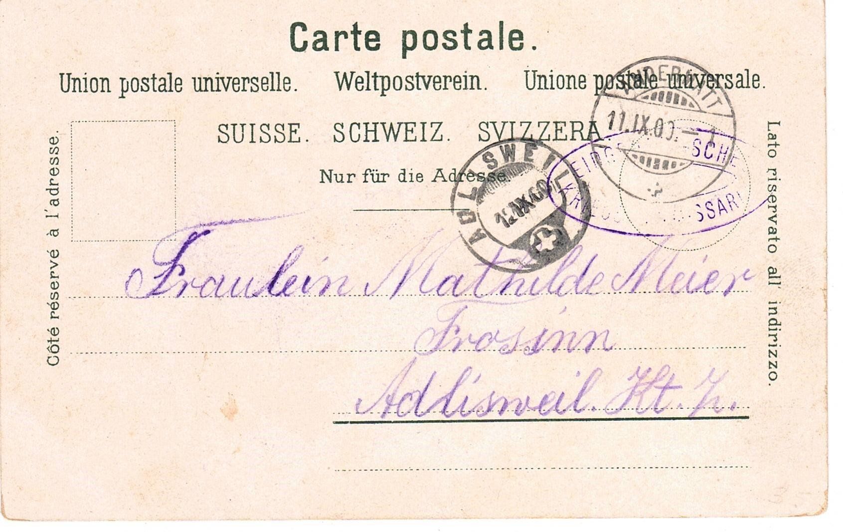 Cartoline postali: 1900 Andermatt, Kaserne – Usato da Kreuzlingen venduto da Koi4 1
