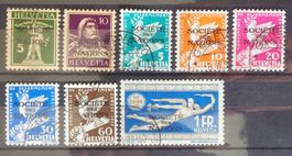 1930-32: Timbres de service, Société des Nations, 8oblitérés