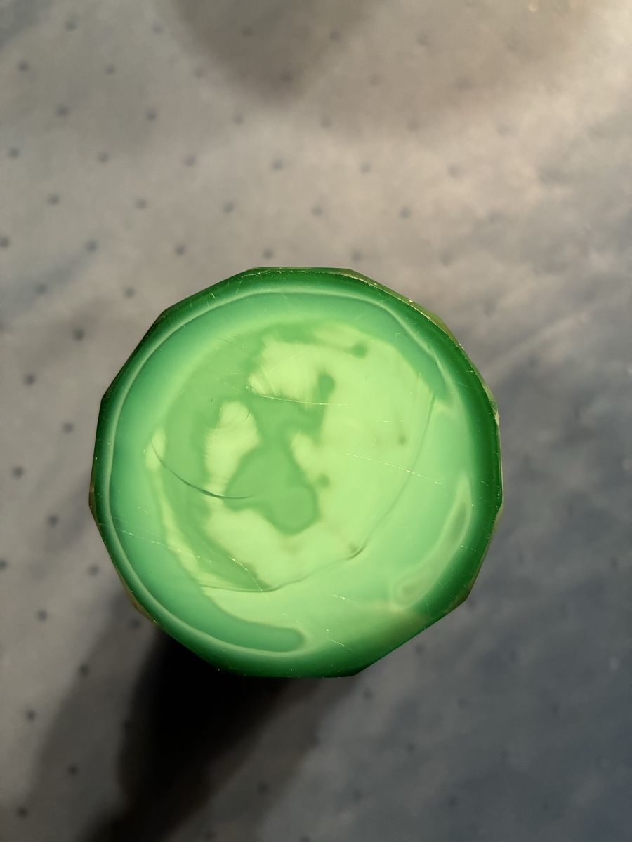 Verres: Glasvase Curt Schlevogt Gablonz, malachitgrün – D'occasion à Dornach par Rosengarten 5