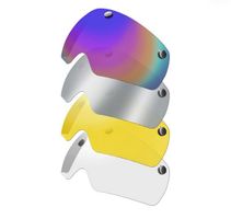 1 Visière de casque de vélo, aimantée, couleur transparente.