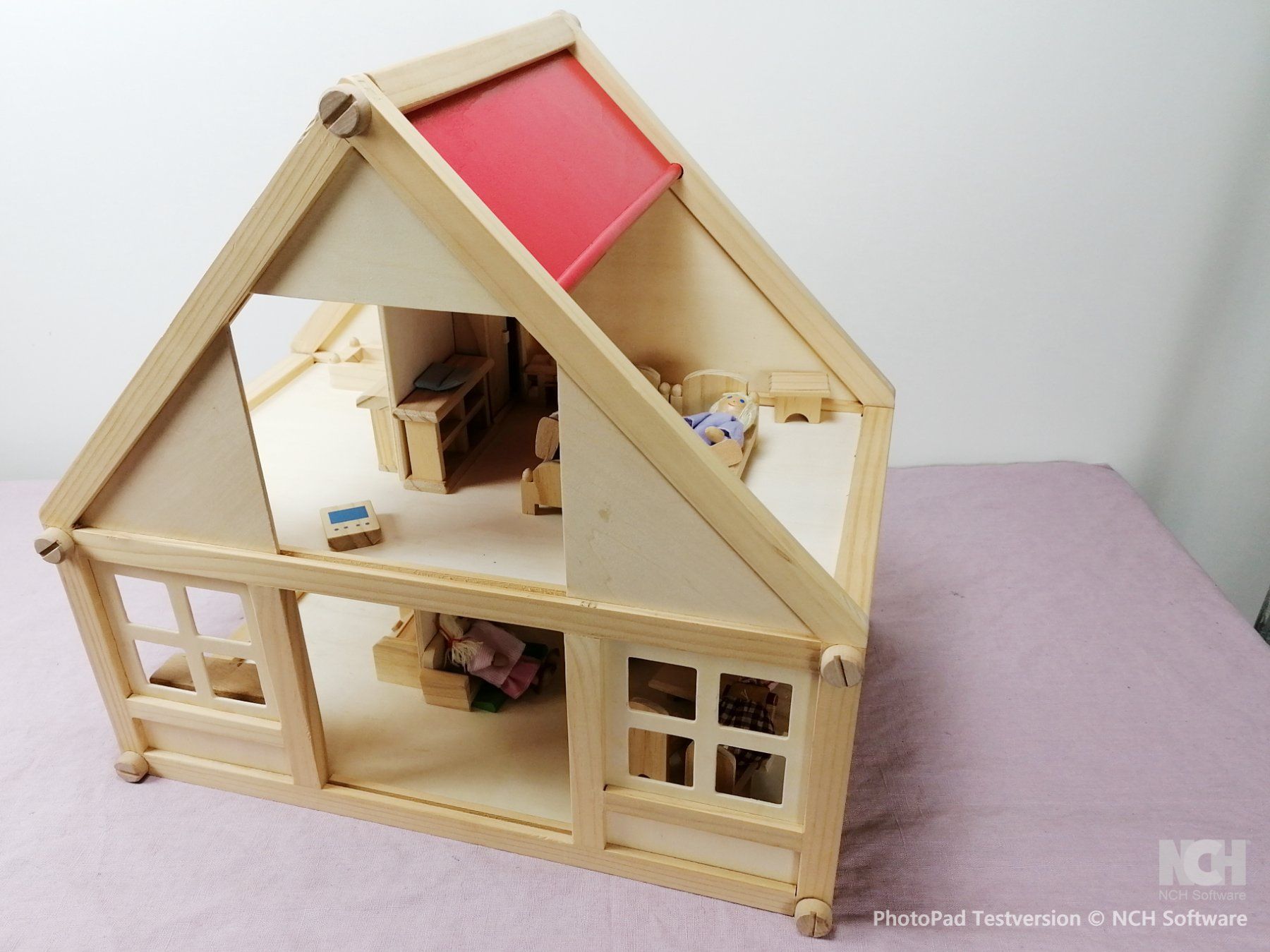 Maisons & Meubles de poupées: Puppenhaus aus Holz, zerlegbar – D'occasion à Köniz par Brockenreich