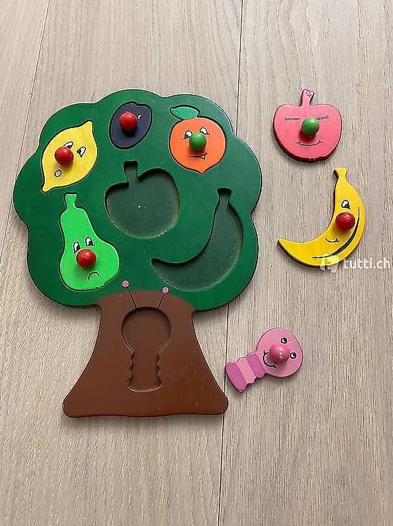 Puzzles: Puzzle Holz Früchte – Gebraucht aus Glattpark(Opfikon) von humanpro 1