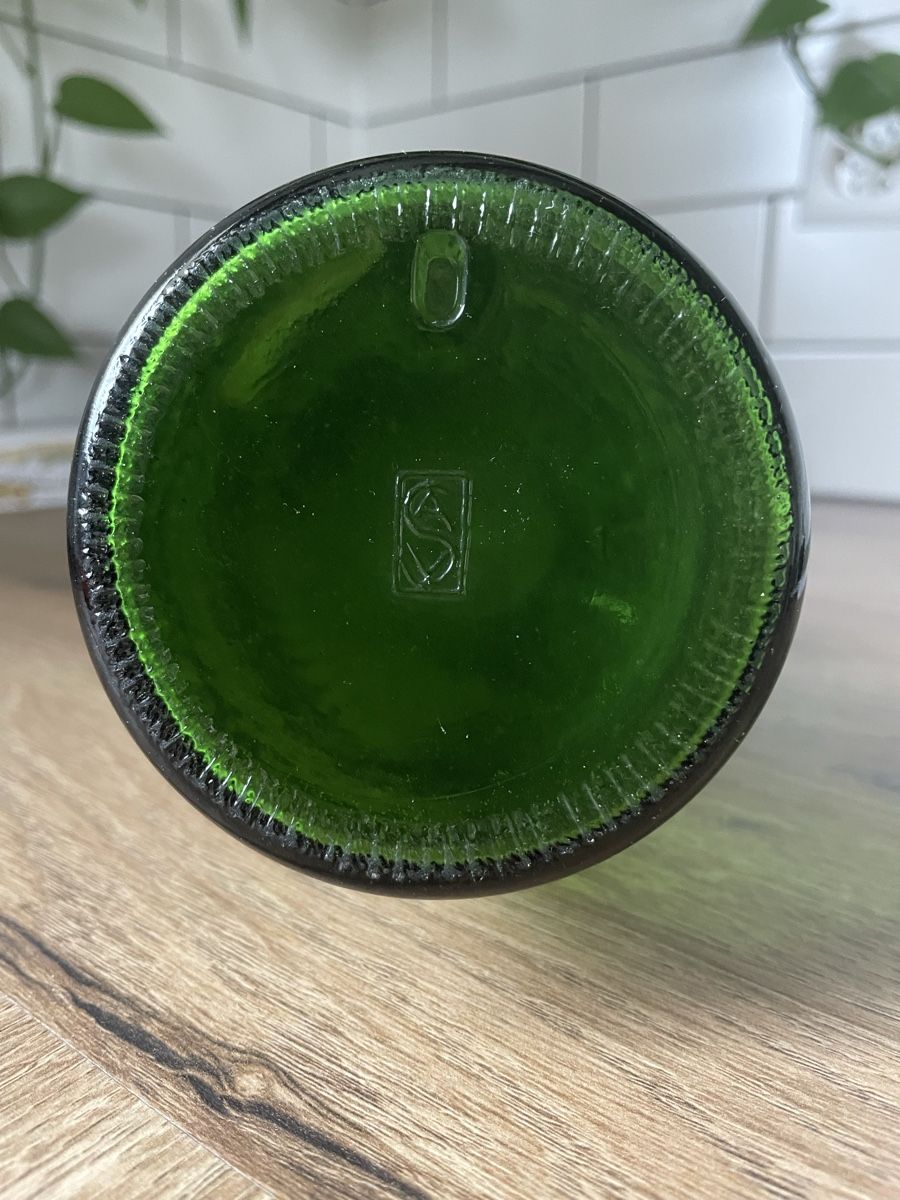 Bottiglie: Ancienne B outeille publicitaire verte GET 27 Peppermint – Usato da Lonay venduto da ju-71 4