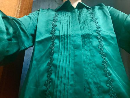 100% Seidenbluse Hergestellt in Italien  M